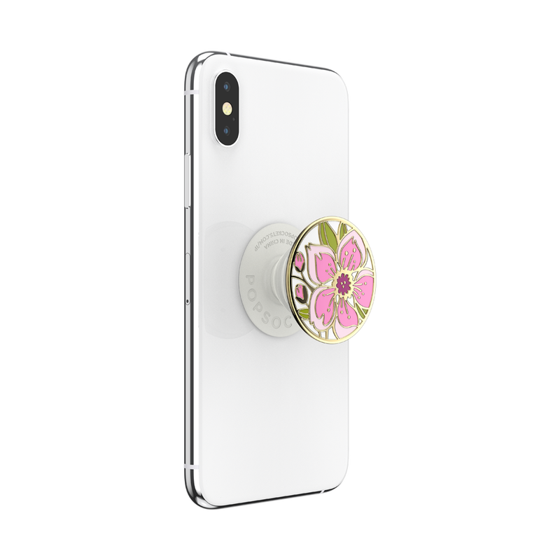 PopGrip with Swappable Top for Phones and Tablets PopSockets Enamel Cherry Blossom